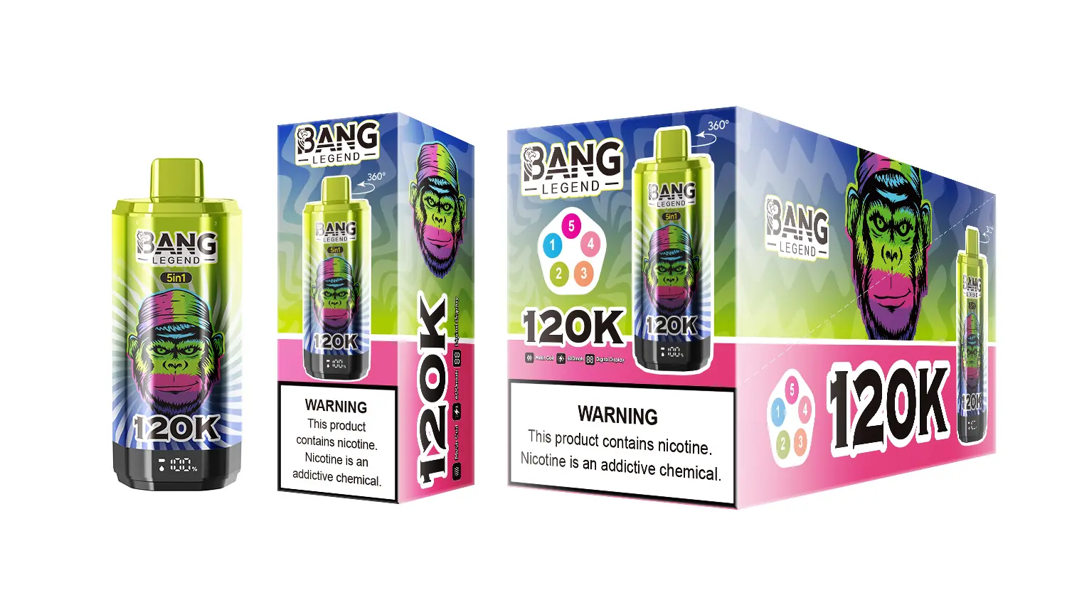 BANG LEGEND 120K 5 in 1 (10pcs) - MYEU VAPES