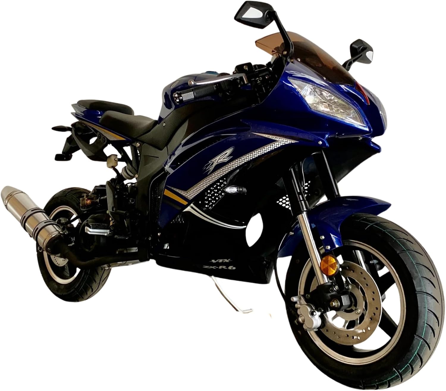 200cc Automatic RX6 Motorcycle Venom x18R 200cc Moto Scooter Fully Automatic Sport Moped | Blue