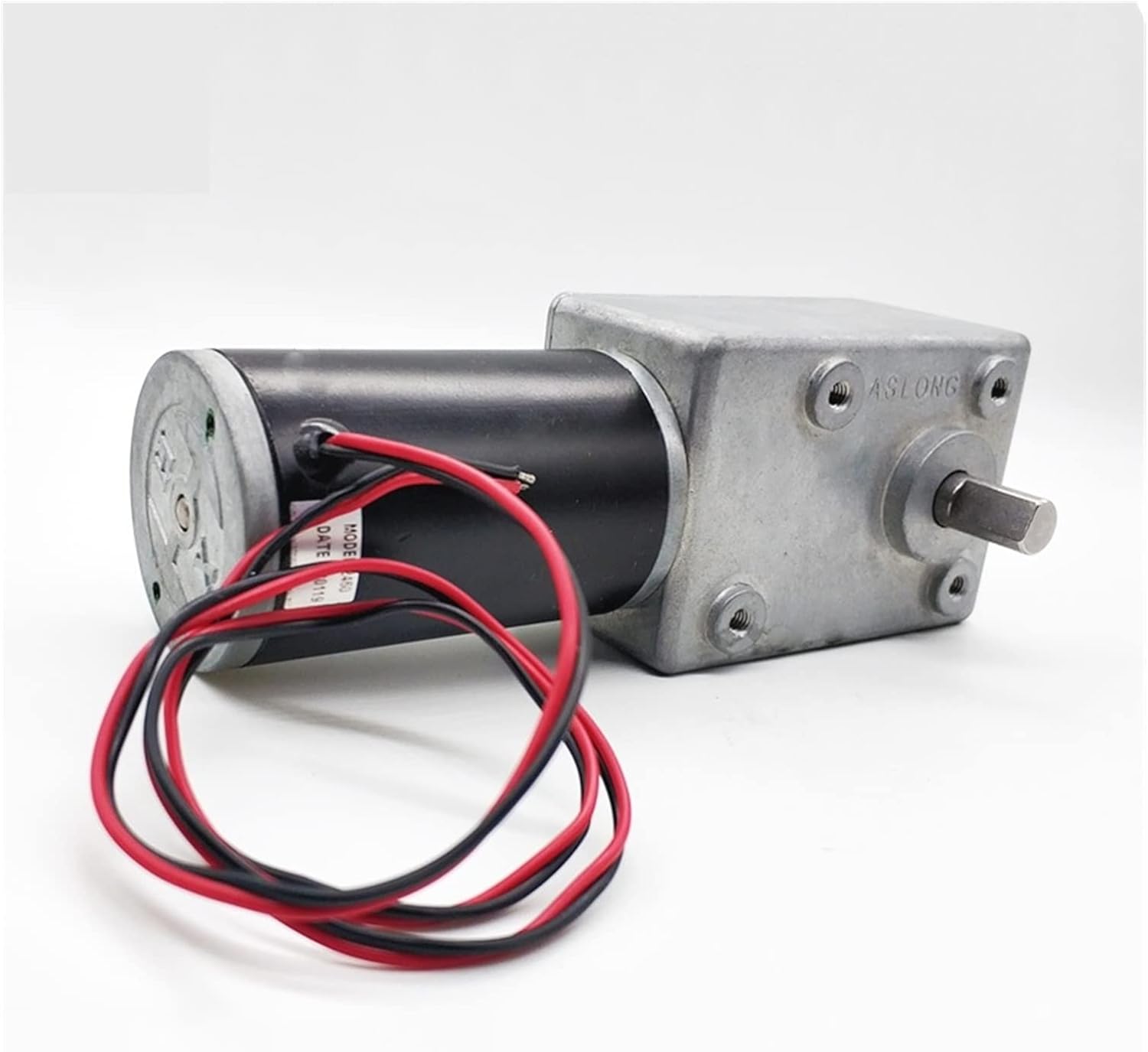 DC Motor 82 * 58mm Gearbox Powerful Electric Worm Gear D C 24V 35RPM Reducer Max Torque 10N.M Larger-Power 30W Geared : 120, Voltage 24V(120)