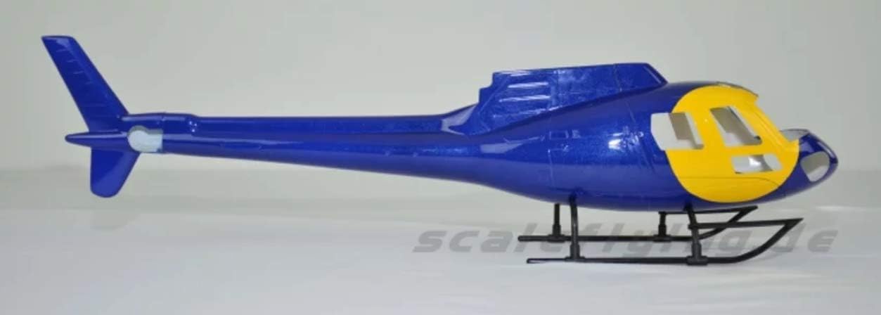 RC Helicopter AS350 Ecureuil Helicopter Pre-Painted Fuselage for 450 Size Helicopters.Suitable for Almost All 450 Size(325mm Rotor Blade) Helicopters