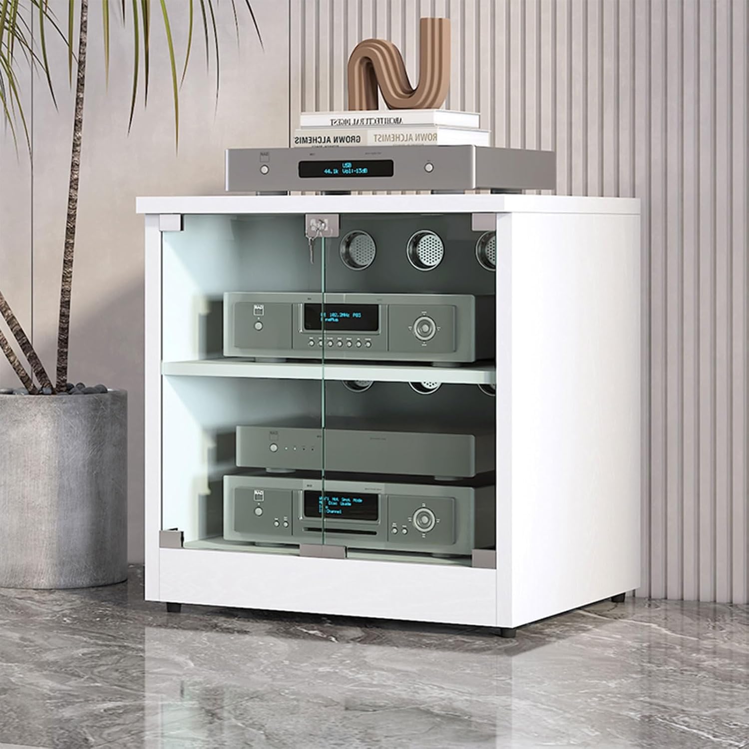 LHXLSH Media Storage Cabinet