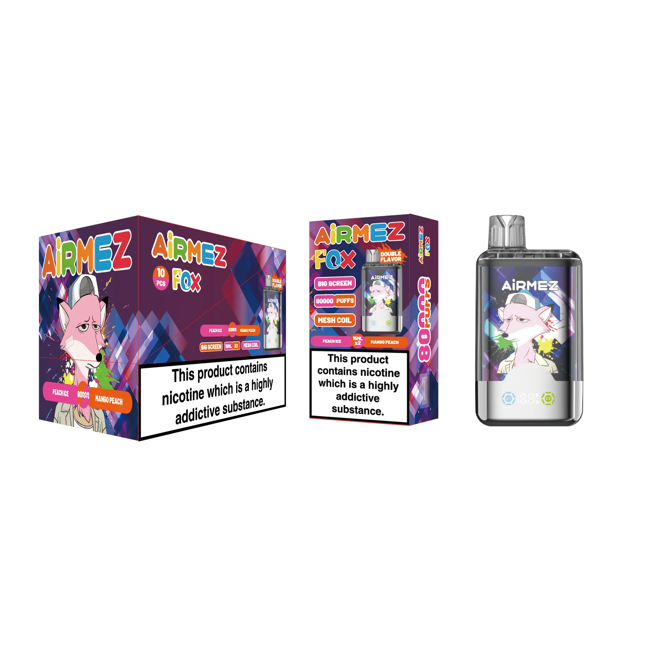 🔥AIRMEZ FOX 80K 2 in 1 (10pcs) - MYEU VAPES