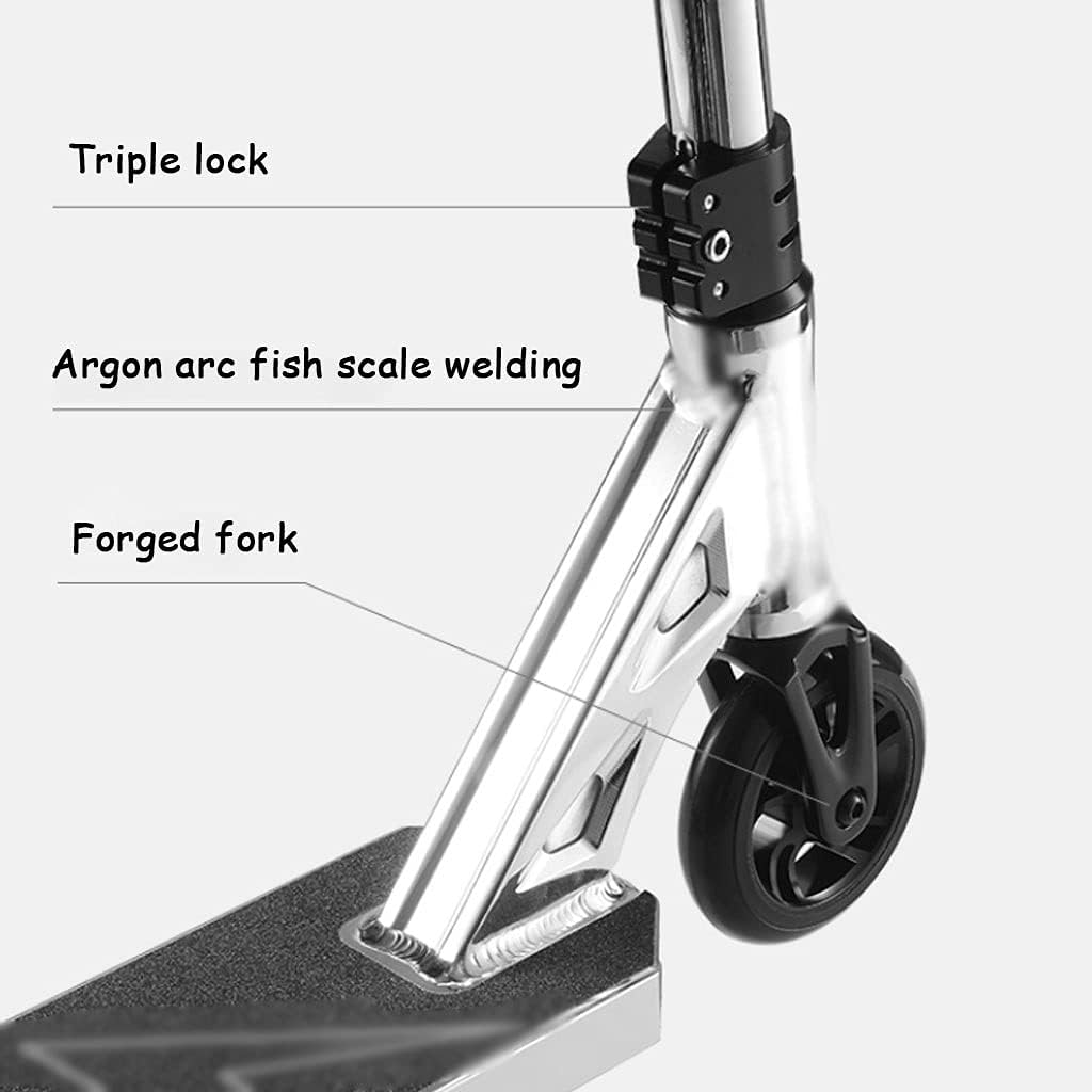 Scooters Lightweight Kick Scooter Summer Fashion Sport Scooters, Professional Racing Scooter, Man Trick Scooters, Easy to Assemble (Color : Black, Size : 71 * 50.8 * 91.5cm)