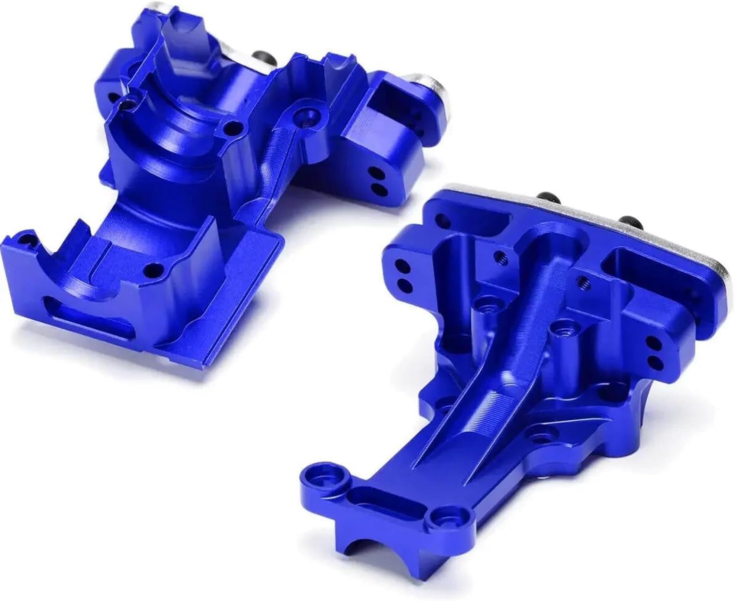 Rc Car Parts for Traxxas 1/5 for X-Maxx 1/6 for XRT 8S 7726 7720 7727X Metal Bulkhead Front Rear Upper Differential Cover Replacement RC Car Parts(Blue,Set)