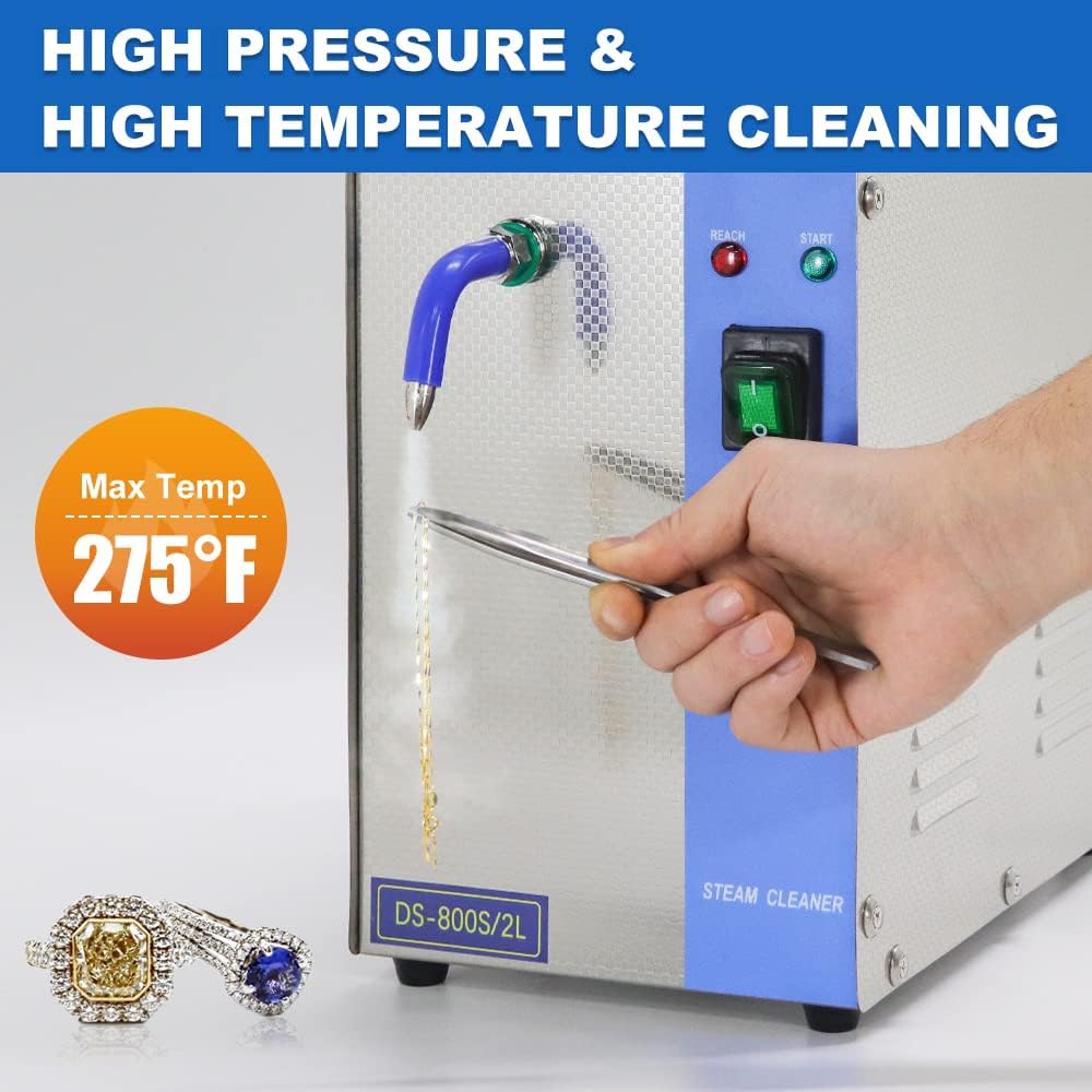 HNZXIB 3L Stainless Steel Jewelry Steam Cleaner 2600W Gold and Jewelry Cleaner Machine Goldsmith Equipment Tools