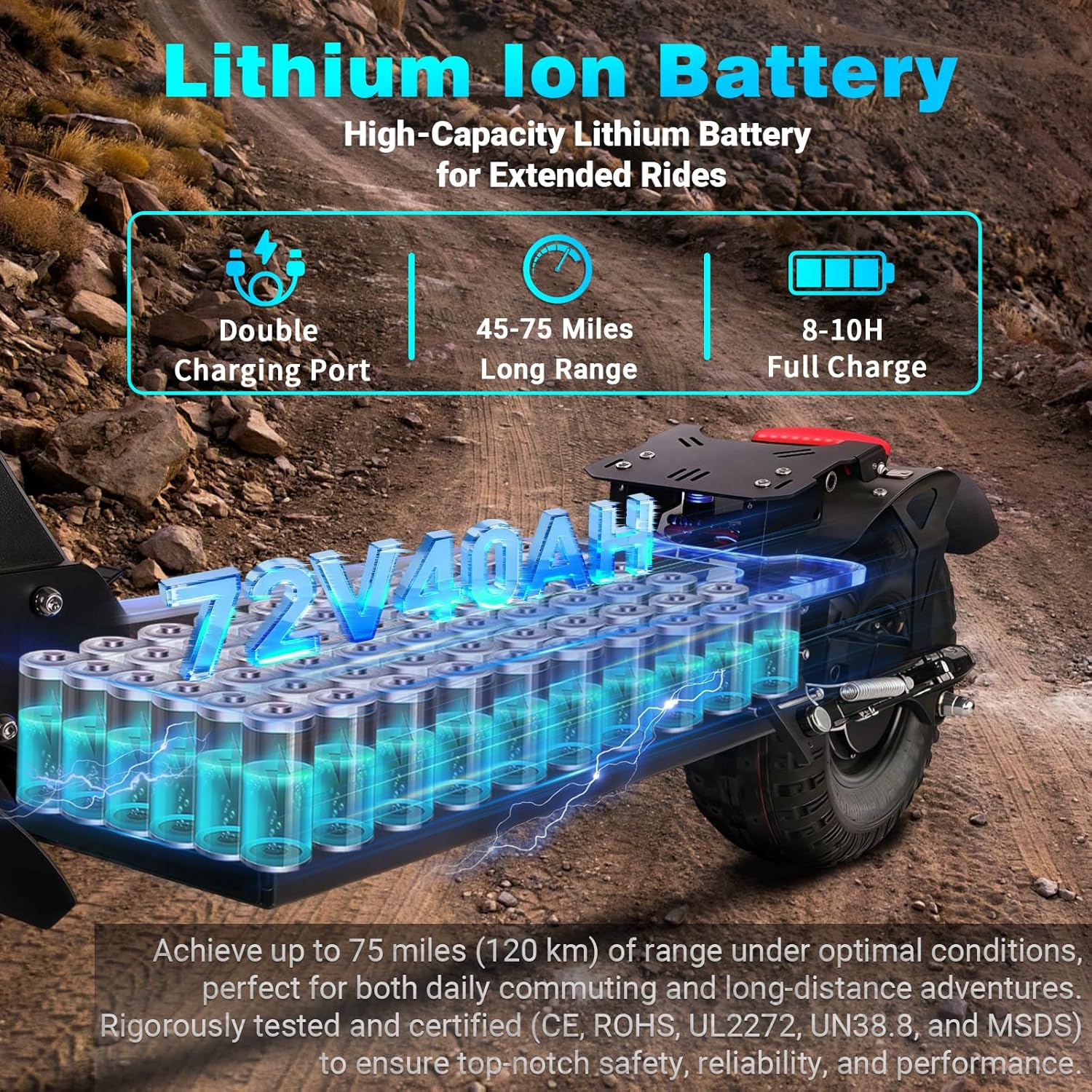 Foldable Electric Scooter with Seat for Adults,High Power 10000W Dual Motor 72V 40A Extra Long Range,14