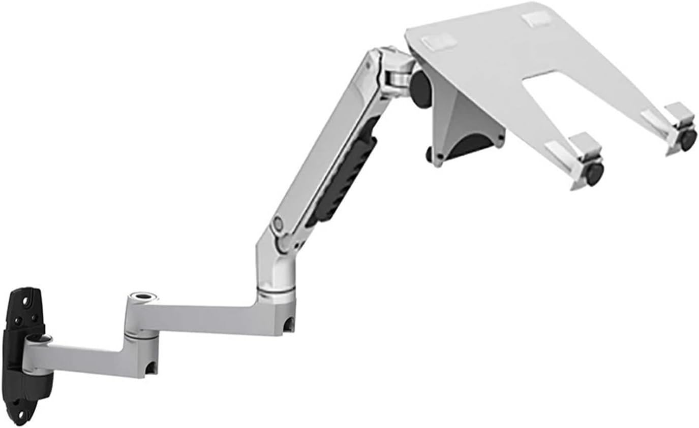 V63WT/XSJ8013WT Wall Mounted Laptop Stand Extra Long Arm Mechanical Spring Full Movement 2 in 1 Laptop Monitor Stand Laptop(V63WTS)