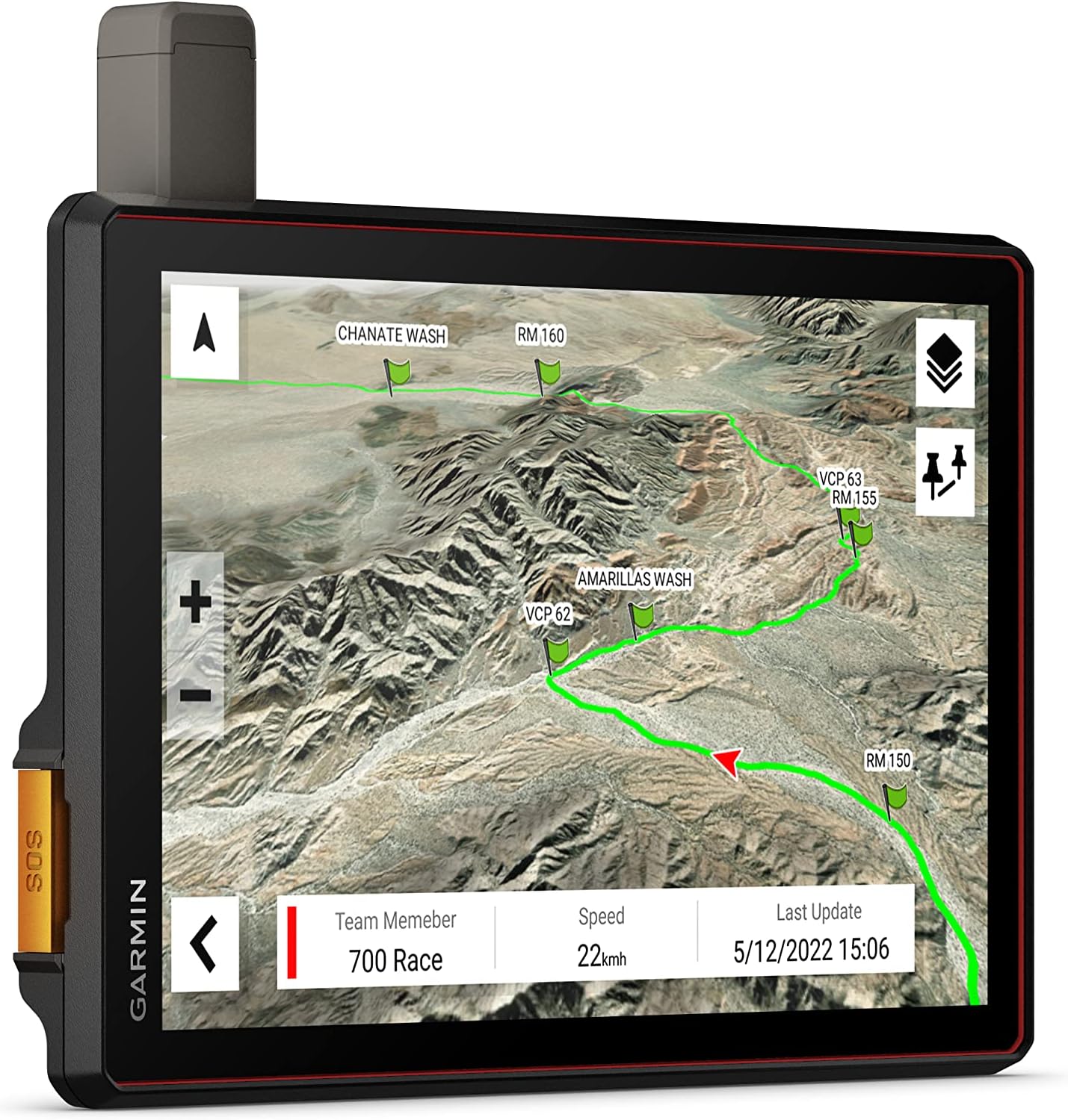 Garmin Tread XL - Baja Chase Edition, Rugged, ultrabright 10” Off-Road Chase Navigator, Portable GPS for Baja Support Trucks, Team Tracking with Built-in inReach Satellite Communication