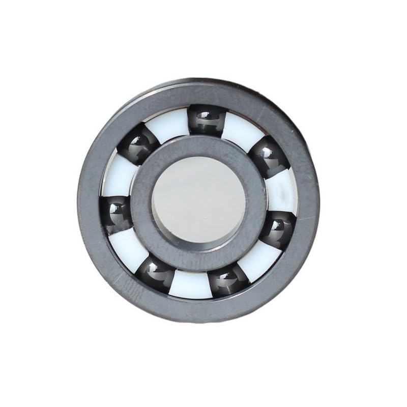 Full Ceramic 608 Bearing ZrO2/Si3N4 Ceramic Inline Speed Skates Bearings 7 Beads 608RS Fast Bering(16 pcs Black Ceramic)