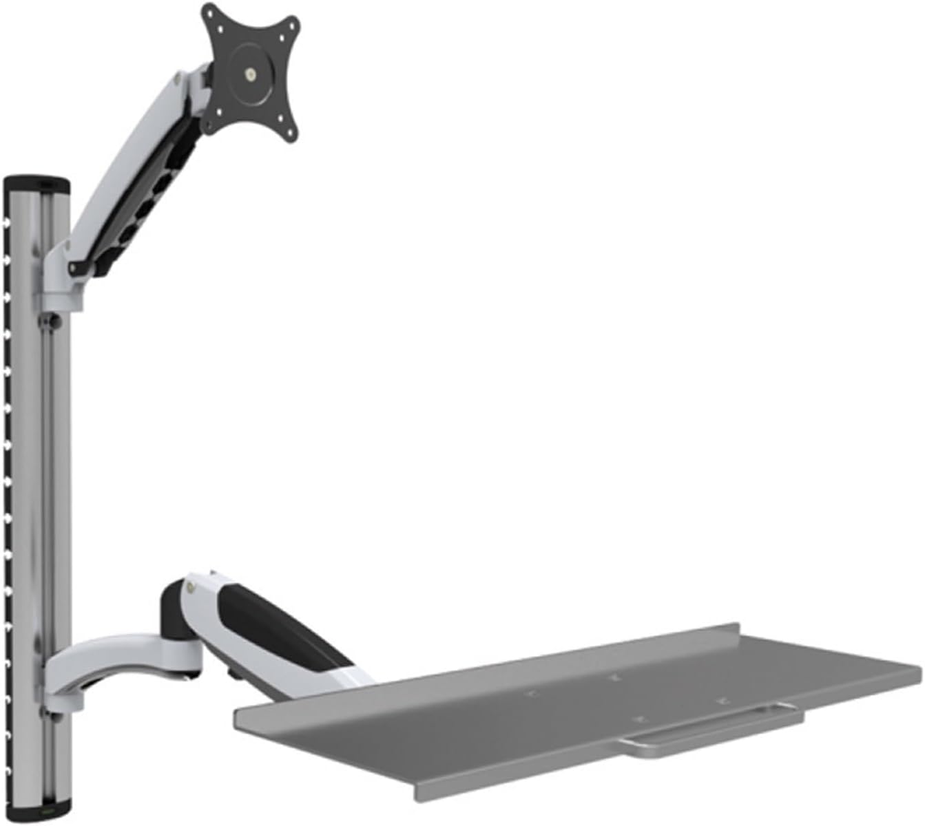 Monitor Stand with Keyboard Standing Office Computer Universal Rotating Engineering Equipment Wall Mount WS02