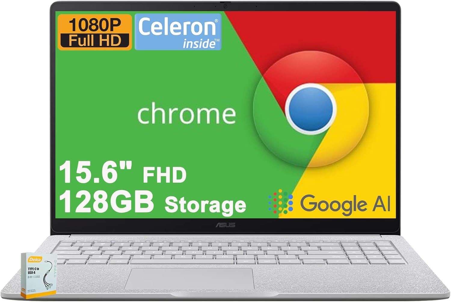 ASUS Chromebook CX15 Lightweight Student Laptop | 15.6