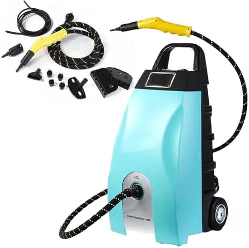 2500W/3000W High-Pressure Steam Cleaner - 3.5L Portable Steamer with 8 Accessories, Fast 15S Heat-Up, Ideal for Kitchen, Bathroom, Grout & Car Detailing - Efficient Yellow Cleaner