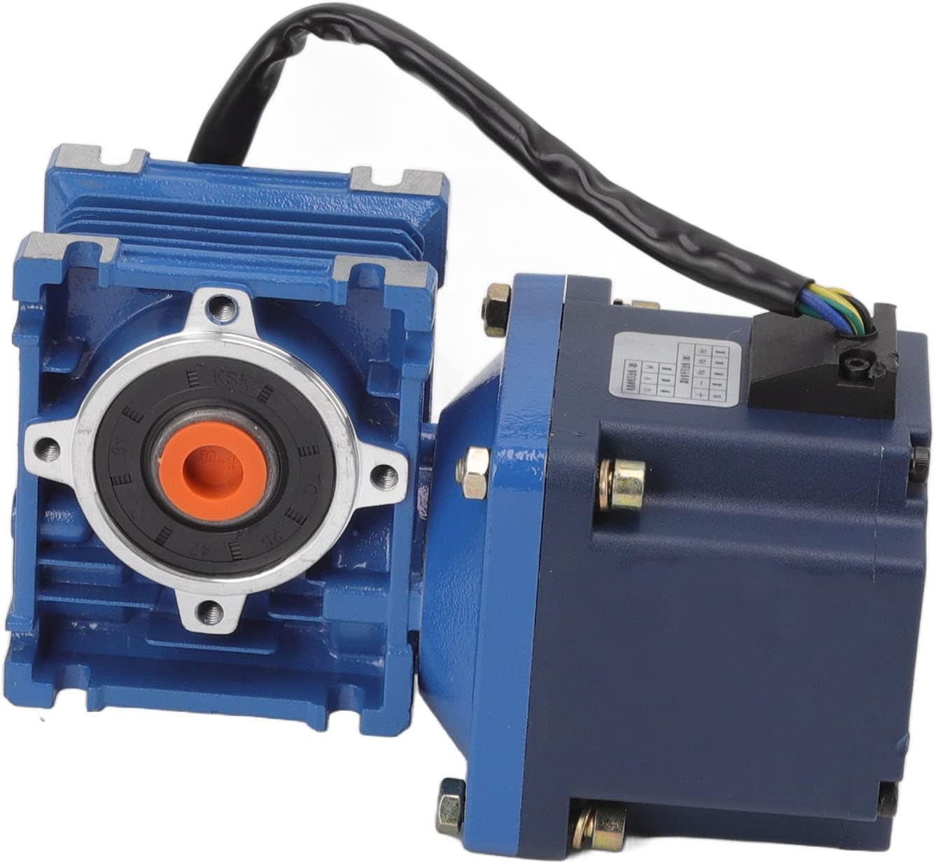 DC Brushless Gear Motor High Torsion Hollow Shaftless Reduction Motor 120W 24V 5.0A for Electric Toy Car Robot (105r/min)