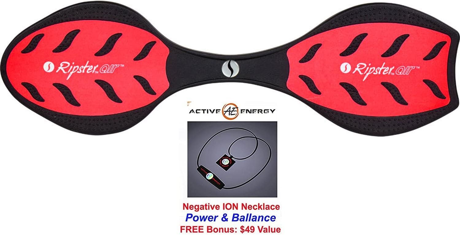 RED Razor RipSter Air Caster/Wave Board + Bonus: Active E Power Balance Necklace $49 Value