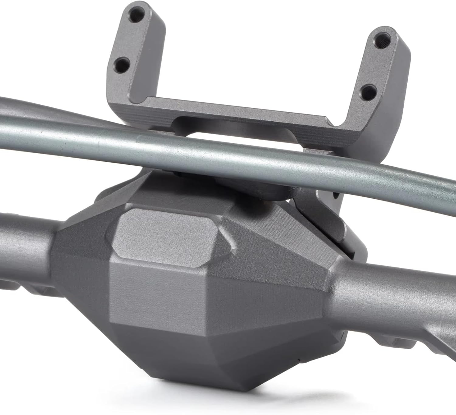 Compatible with Axial for SCX10 II 90046 VS4-10 1/10 RC Crawler Car Parts CNC Aluminum Front and Rear Portal Axle RC Front and Rear Axle(Gray,1set)