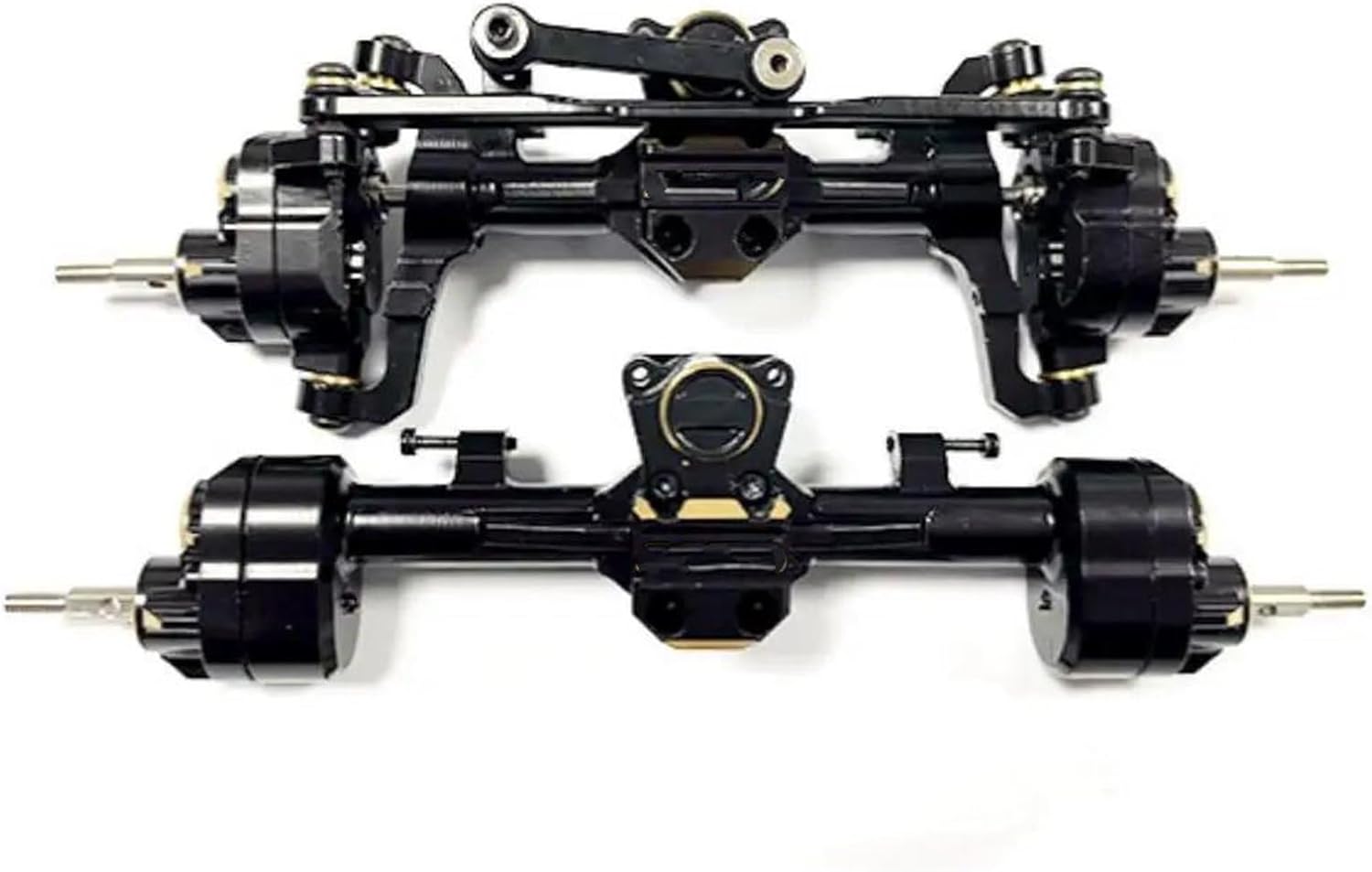 RC Vehicle Axles Compatible with Axial for SCX24 1/24 RC Car Part RC Car Front Rear Axle Set Parts Special Material RC Car Axles Upgrade Accessories(Color:1)