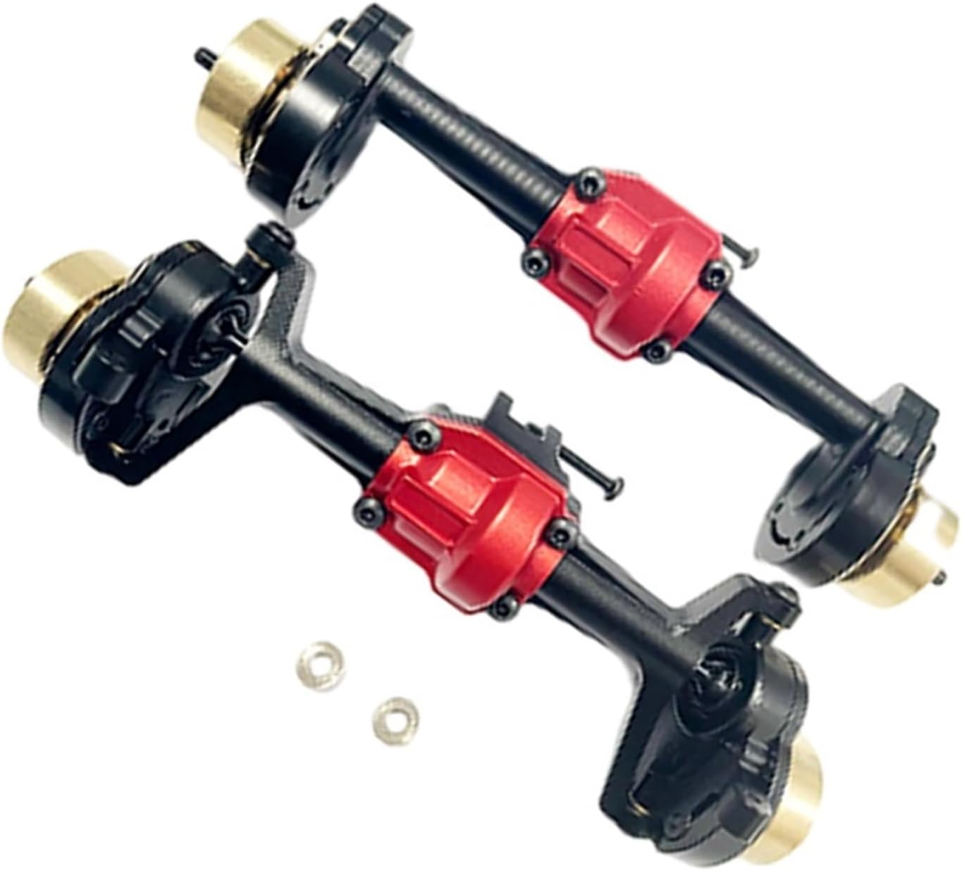 RC Vehicle Axles Compatible with Hobby for Plus for CR18P 1/18 RC Crawler Car Aluminum Alloy Portal Axles Off-Road RC Upgrade Accessories