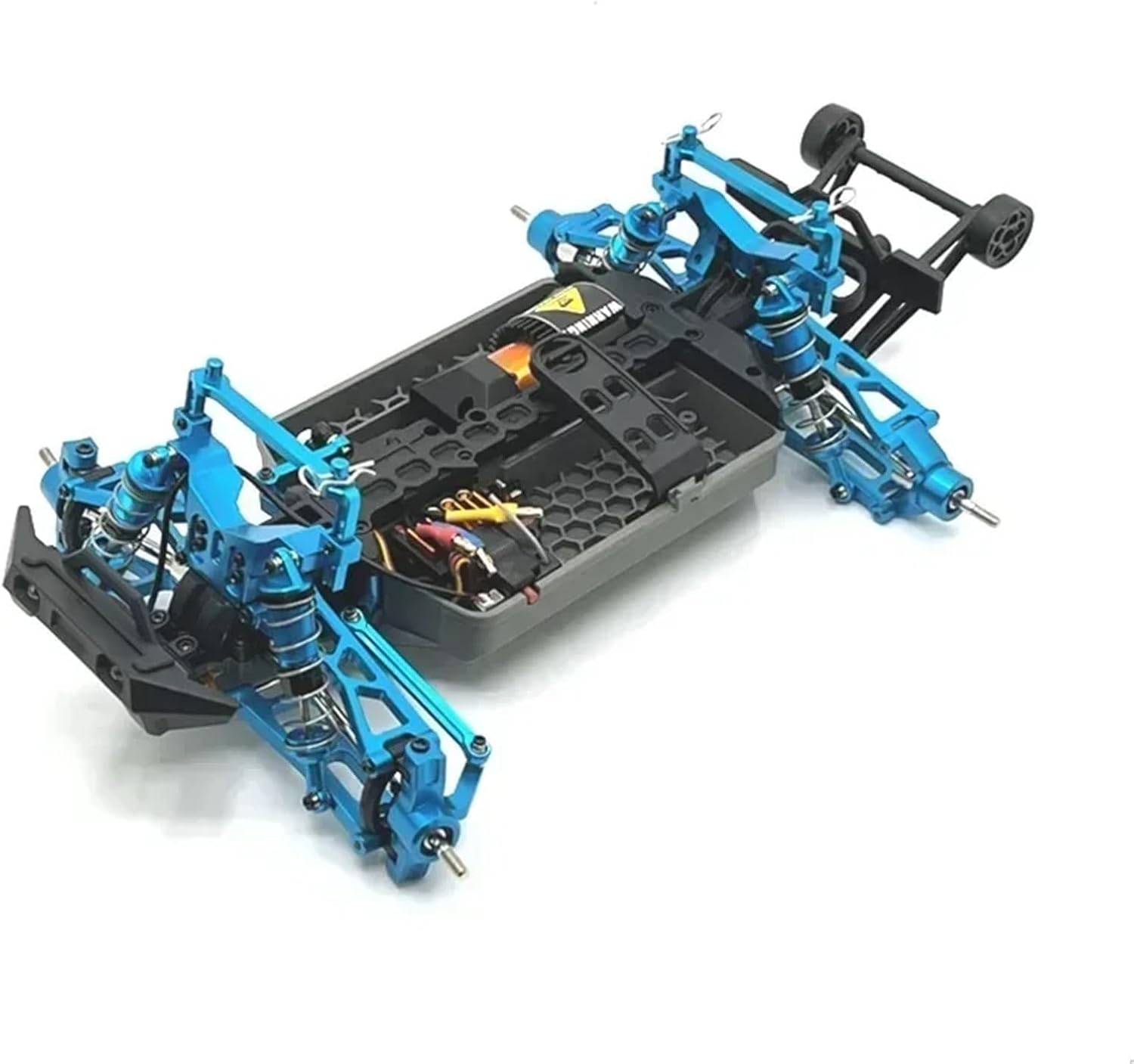 Rc Drift Cars Parts For HSP For 14321 C8802 YDJ-D879 Metal For Swing Arm Steering Cup Hub Carrier Shock Absorber Set RC Car Upgrade Parts(Blue)