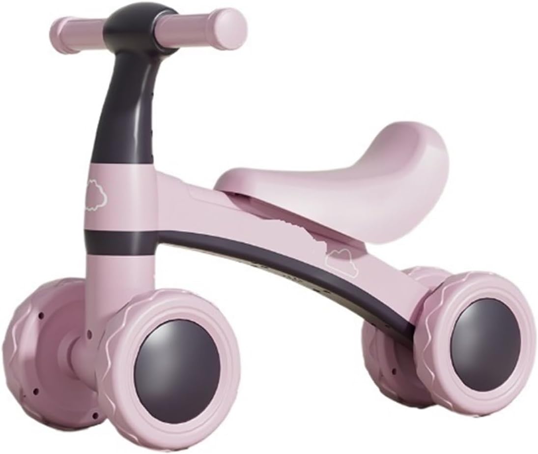 Wiggle Scooter Baby Balance Bike Toys Wiggle Car No Pedal 4 Wheels Bicycle for Boys and Girls Indoor Outdoor Riding Toy(Pink)