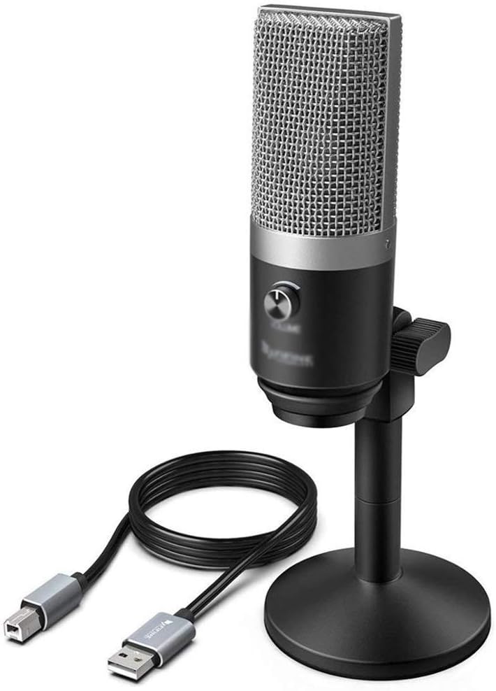 USB Microphone for Laptop and Computers for Recording Streaming Twitch Voice Overs Podcasting for Skype (E)