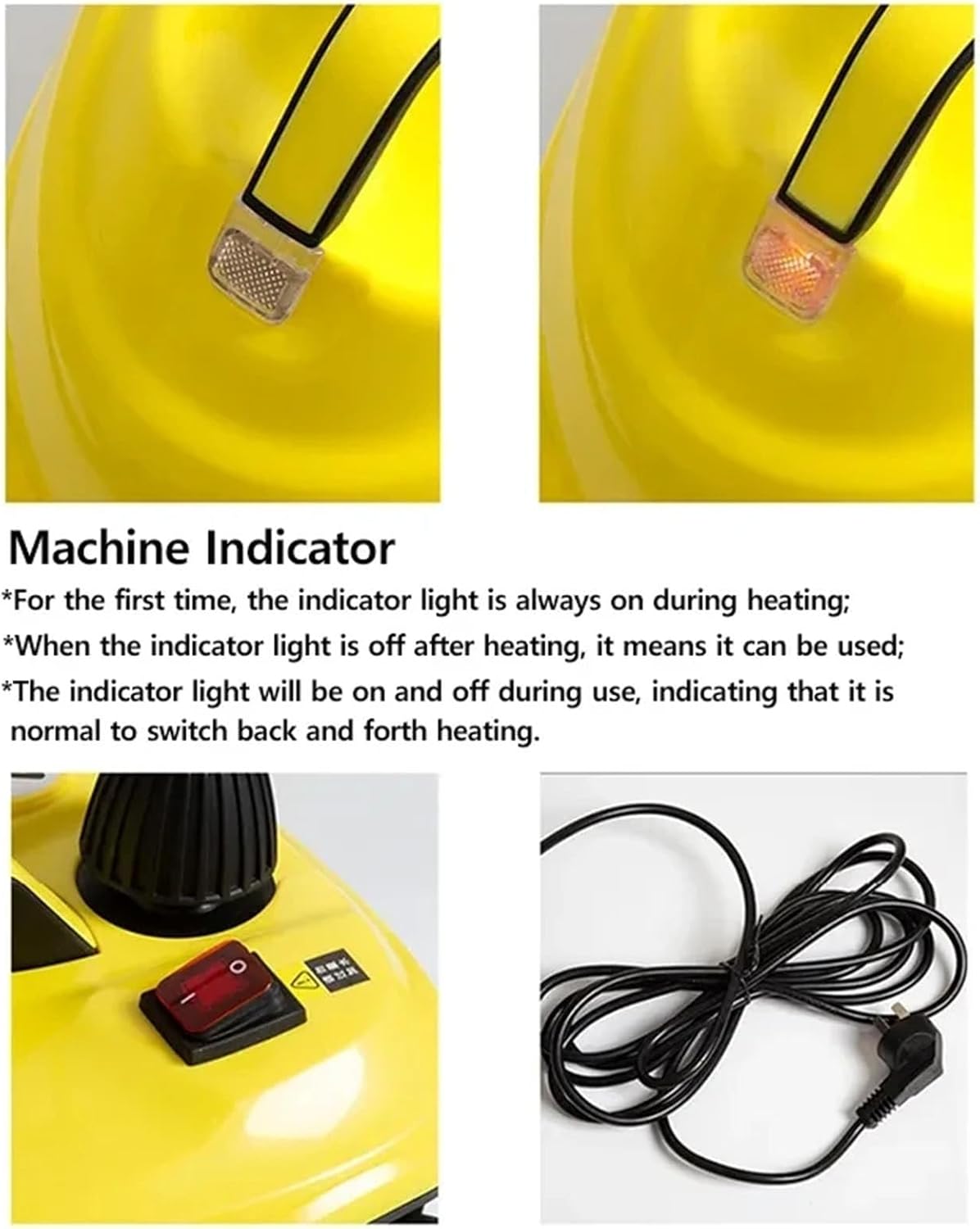 GAOQLX-RSDK Multifunctional Steam Cleaner 2000W 2L High Temperature Pressurized Car Cleaning Machine Household Cleaning Range Hood