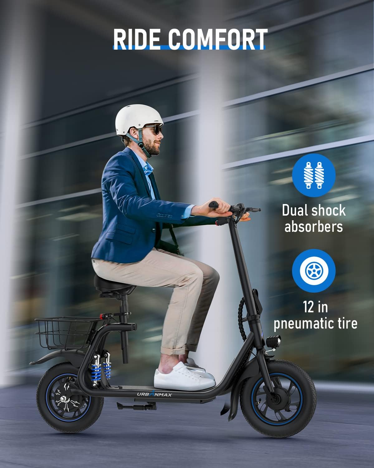 URBANMAX C1 Pro Electric Scooter with Seat
