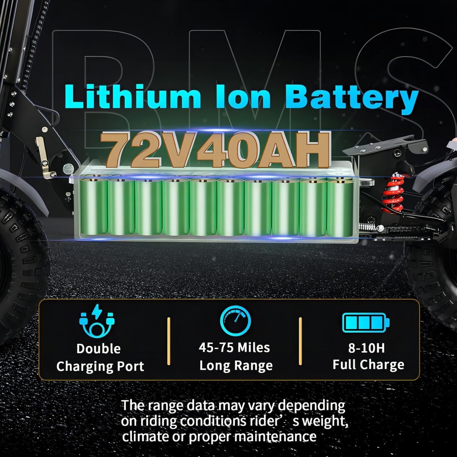 Electric Scooter for Adults with Seat, High Power 10000W Dual Motor with NFC, Max Speed 65MPH & Up to 75Miles,14