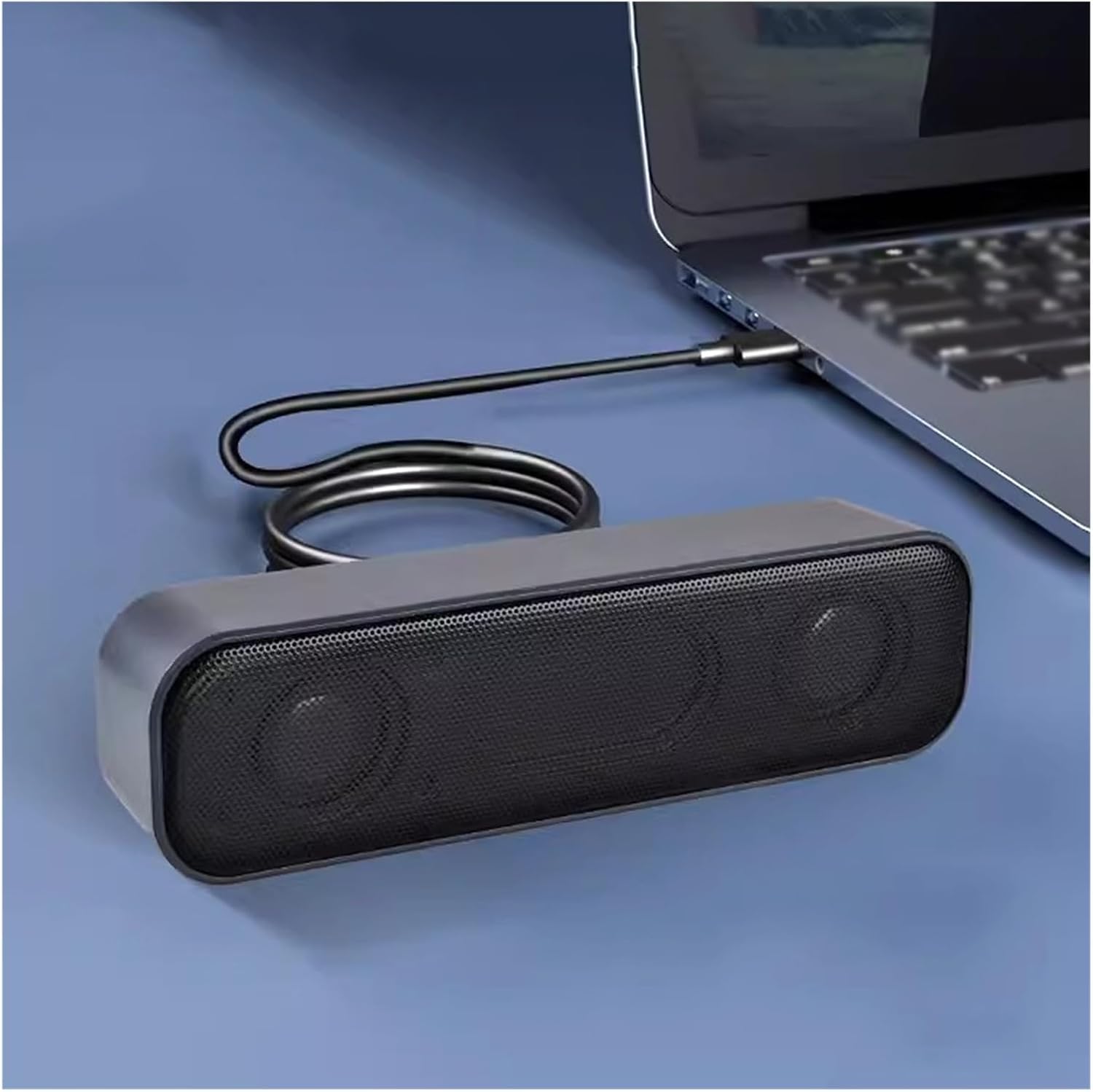 Computer Audio Interface, Desktop Small Speaker with Built-in Sound Card, Dedicated Laptops