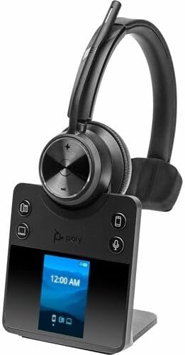 Poly Savi 7410 Office Monaural DECT 1920-1930 MHz Headset - Microsoft Teams Certification - Mono - Wireless - Bluetooth/DECT - 590.6 ft - 20 Hz to 20 kHz - Over-the-head - Monaural - Supra-aural - Noi