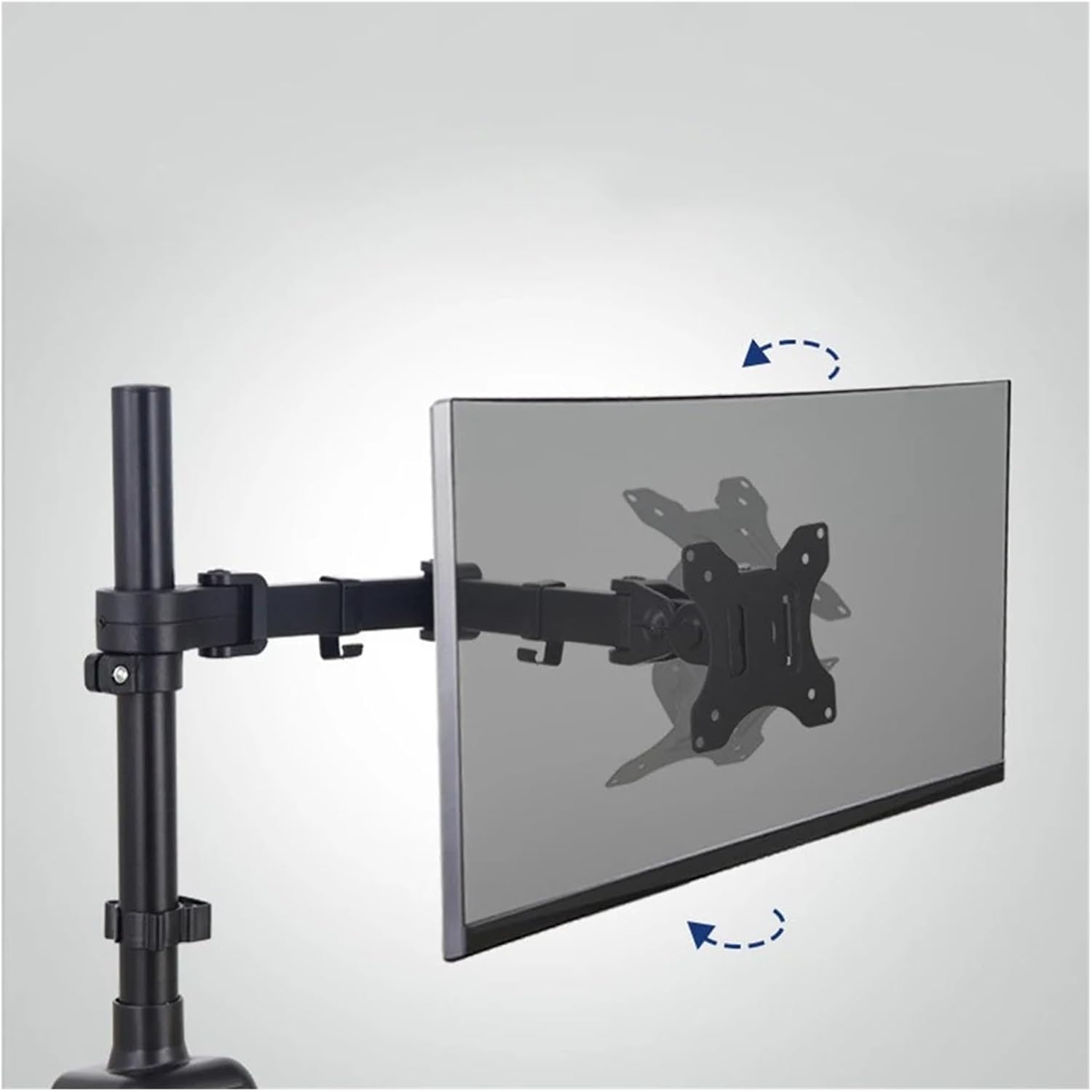 Single/dual monitor arm supports up to 19.84 lbs. Desk mount Adjustable height and angle for 17 to 32-inch screens(Dual)