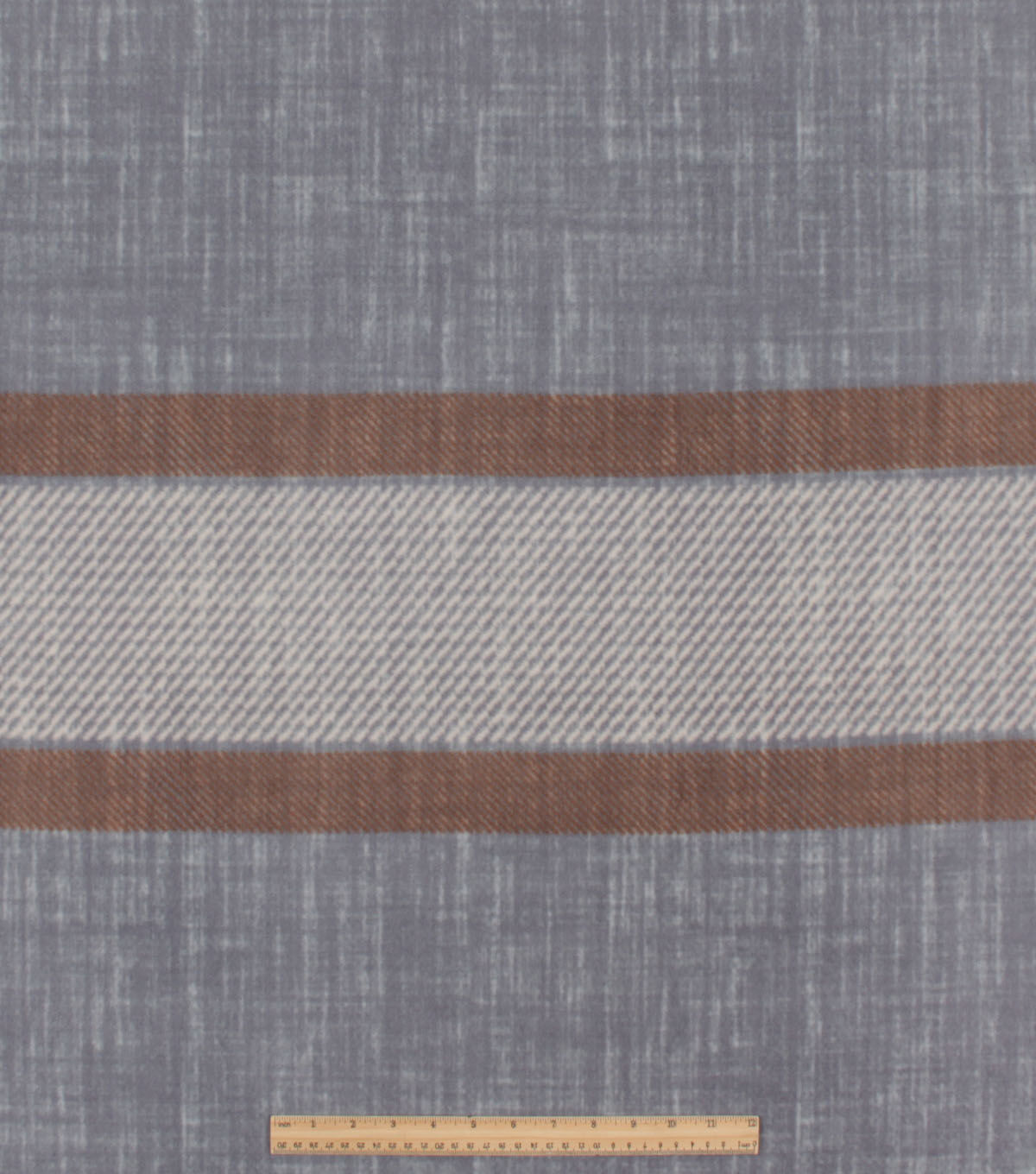 Neutral Stripes Anti Pill Plush Fleece Fabric