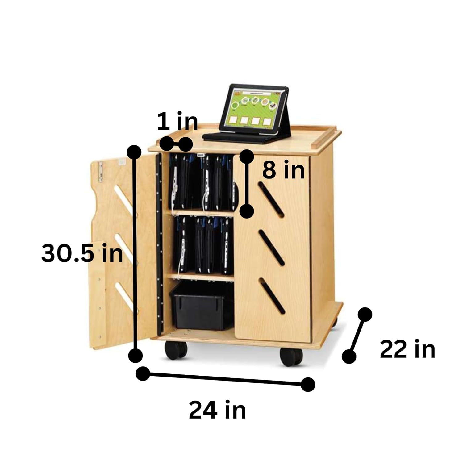Jonti-Craft 3400JC Laptop and Tablet Storage Cart