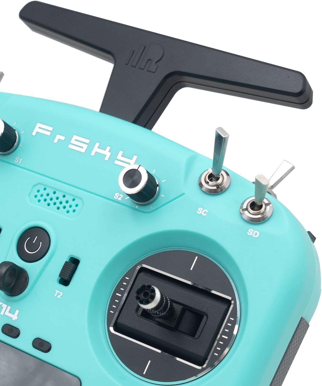 FrSky Twin X14 Dual 2.4G 24CH High-Speed Low-Latency RC Radio System with TW Mode and ACCST D16/ACCESS Transmitter (Green)