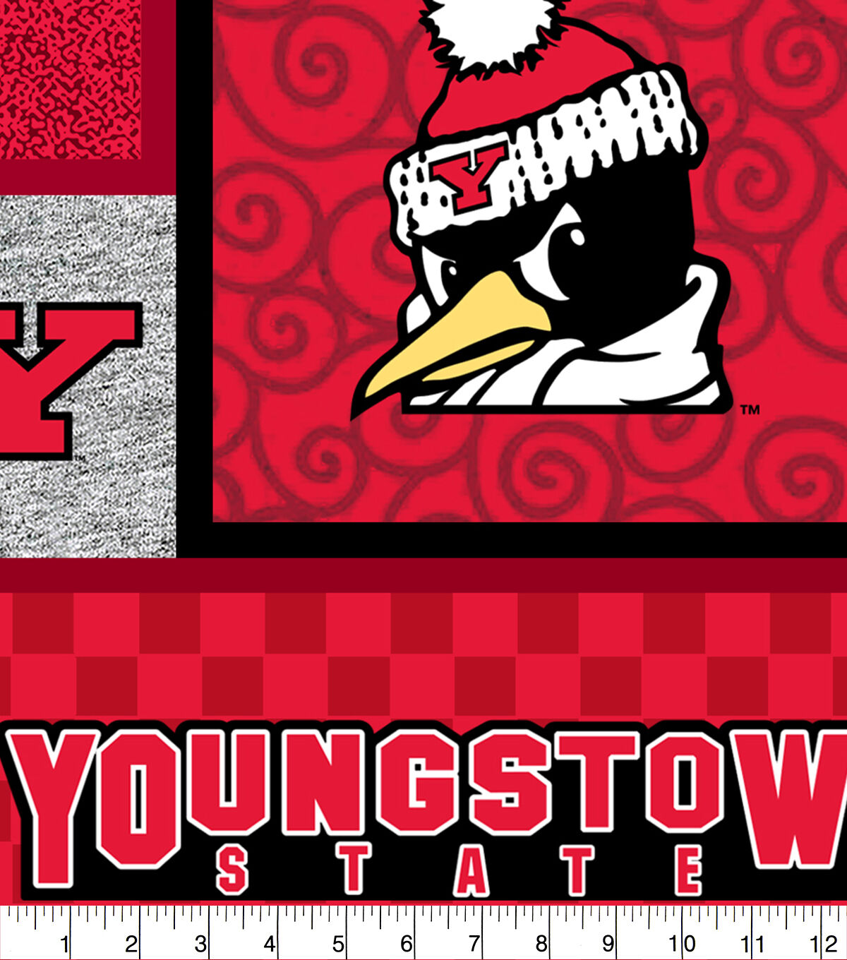 Youngstown State Fleece Fabric Patch