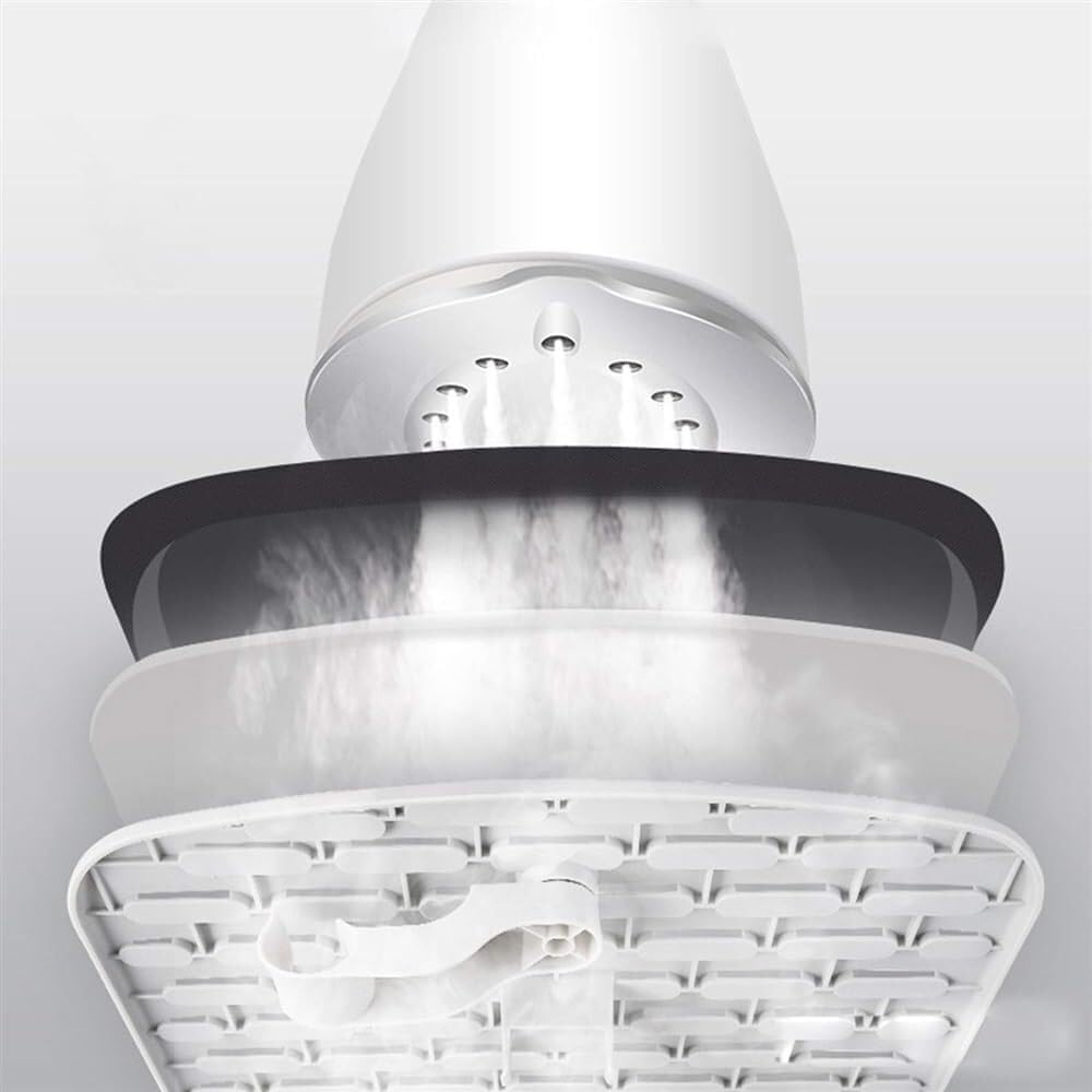 Professional Vertical Garment Steamer Double Pole Stretchable with 70-Ounce Water Tank Built-in Ironing Board and Garment Hanger Household 1800W Small Iron Handheld Ironi