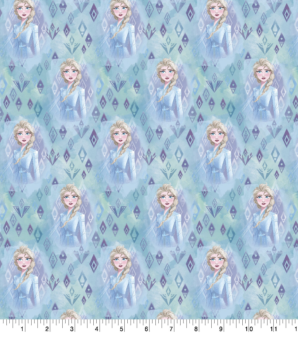Disney Cotton Fabric Frozen 2 Elsa Crystals