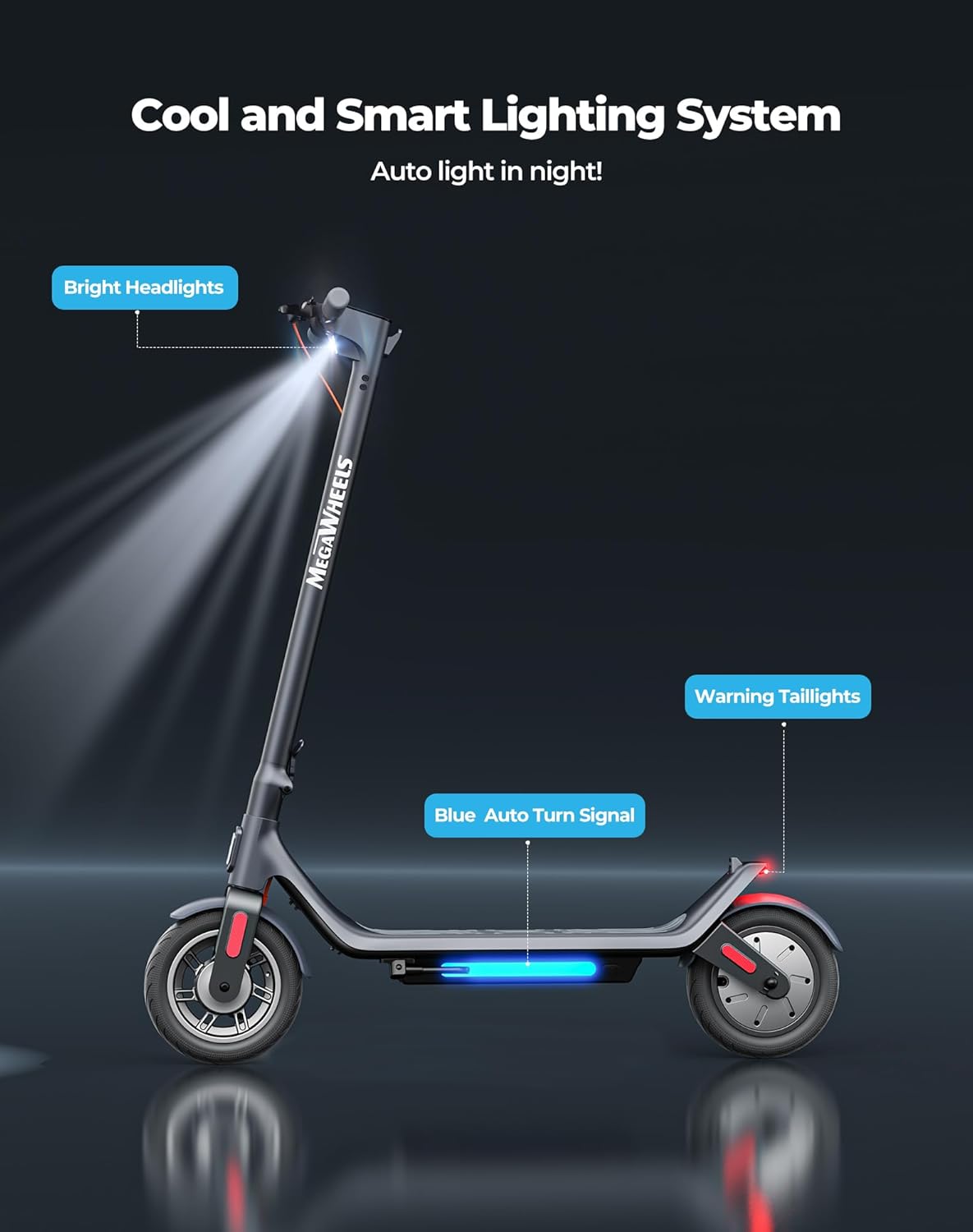 Electric Scooter, Electric Scooter Adults 500W,31 Miles Long Range,10in Tubeless Tires, 15.5mph E Scooter with Smart APP Control for Commuting, Outdoor, Short Travel Gift