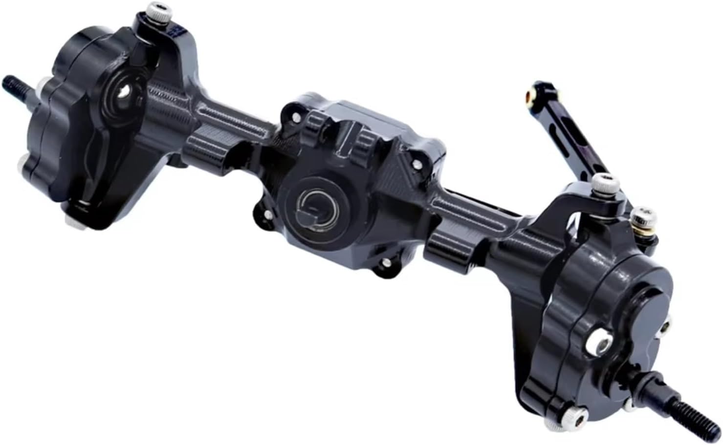 RC Axle Models For FMS For FCX24 AD22 1/24 Complete Metal Front And Rear Portal Axle With Gear RC Car Upgrades Parts Accessories Black