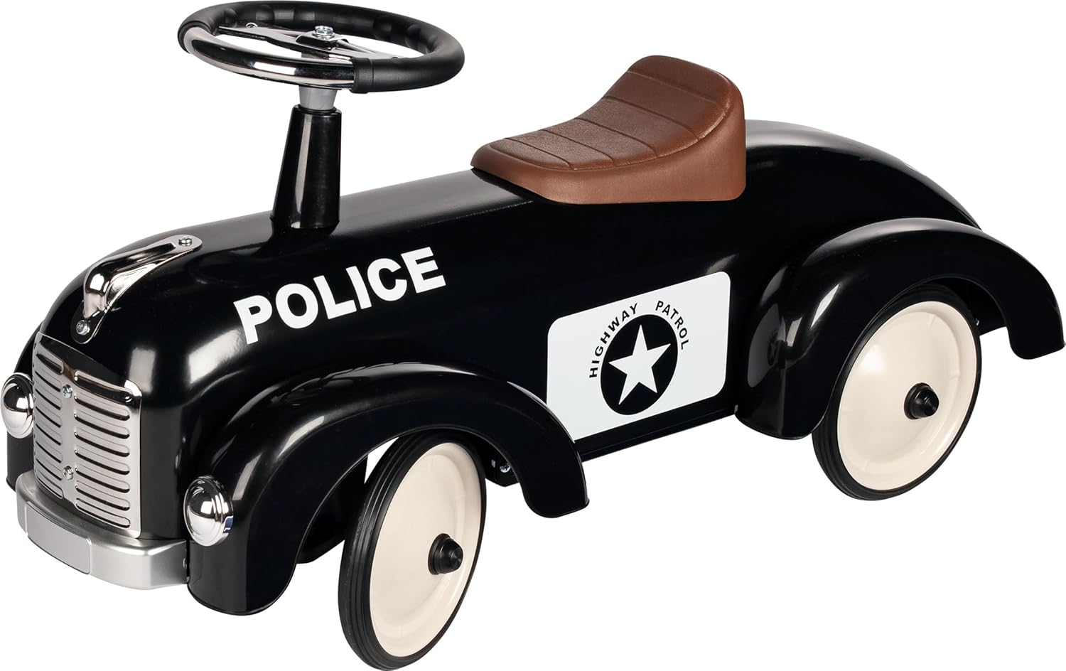 Goki 14177 Correpasillos Police Aircraft, Black (Black)