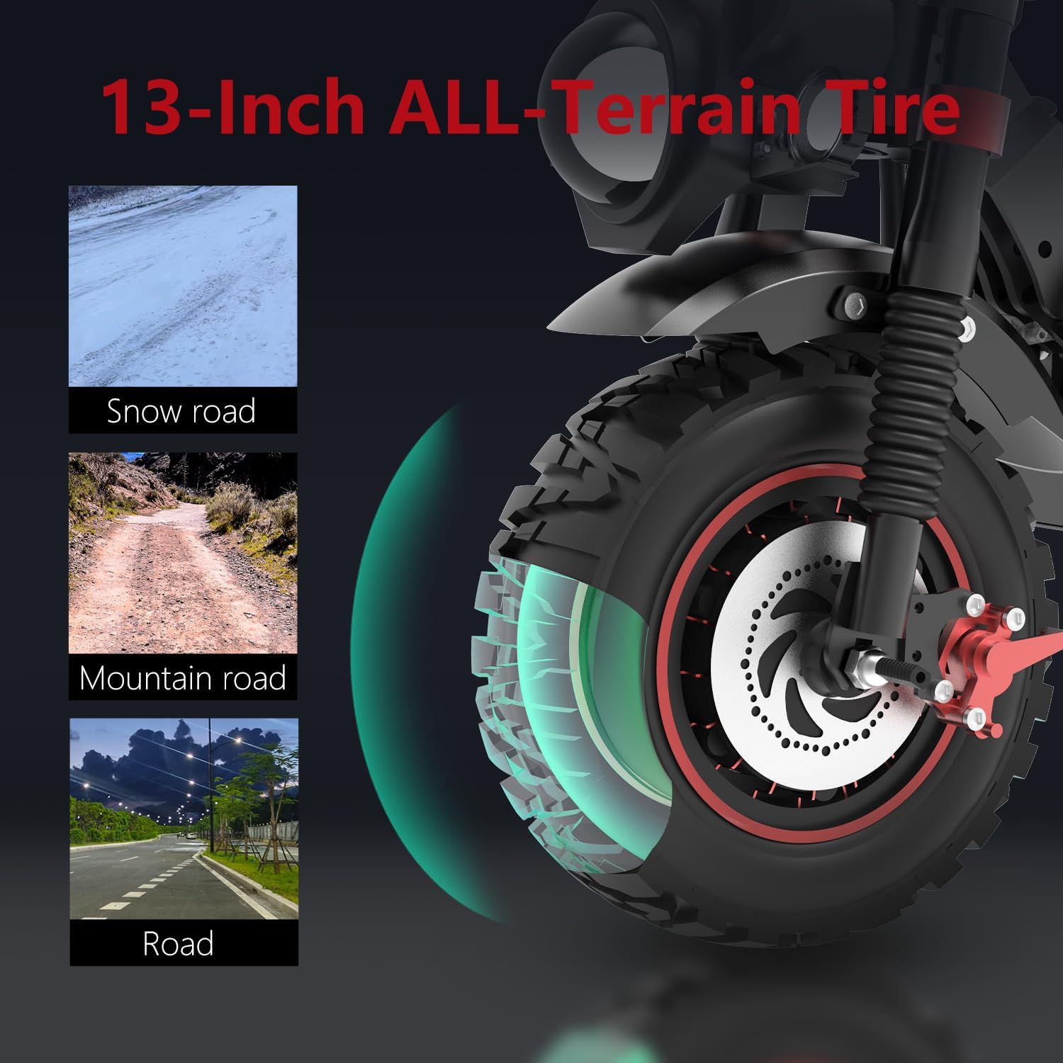 JL86 Offroad Electric Scooter - 55 MPH & High-Performance 10000W Fastest Dual Motor, 75-Mile Long Range, 13