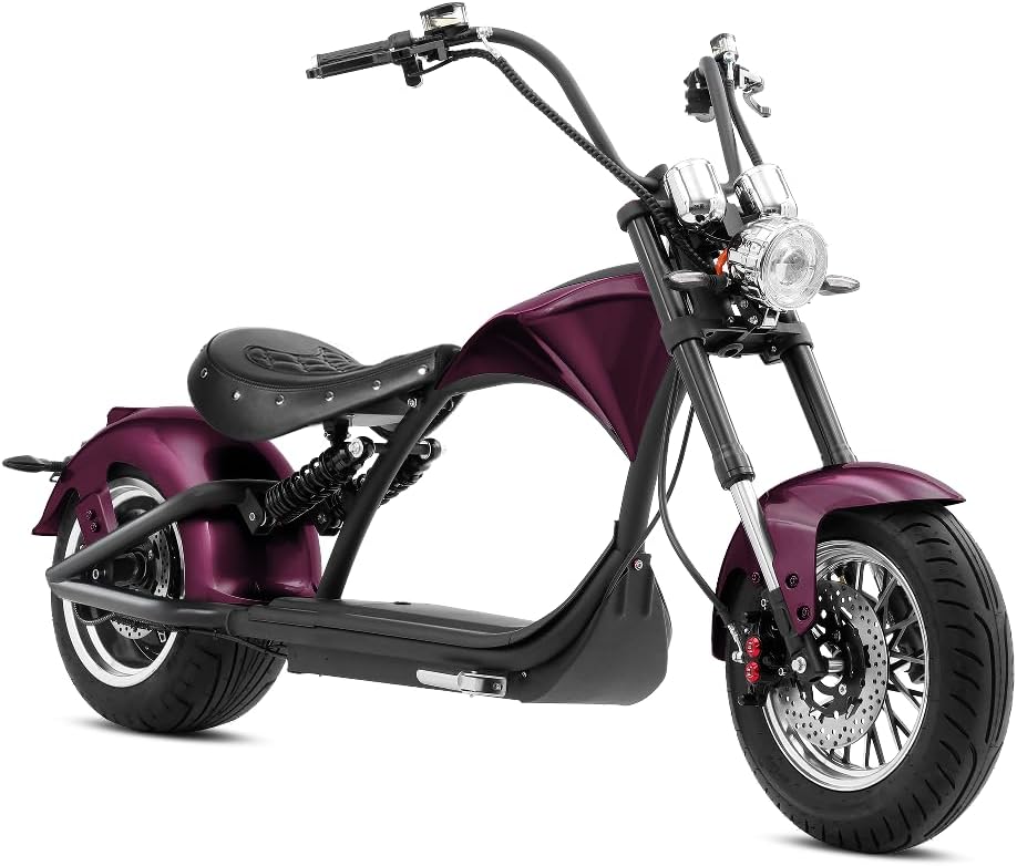 eAhora [2025 Upgraded] M1P 2000W 37MPH Electric Motorcycle for Adults,60V 30Ah Large Battery 40 Miles Long Range Electric Motorcycle Full Suspension Street Legal Adult Electric Motorcycle