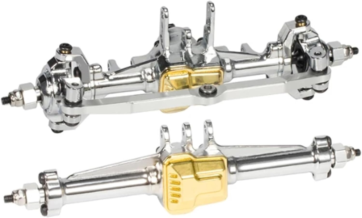 RC Vehicle Axles Compatible with for traxxas for TRX4-M 1/18 RC Crawler Car Aluminum Alloy Front Rear Axle Set RC Car Modified Pieces Upgrade Accessories(Color1)