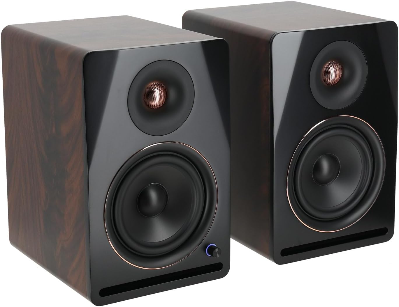 Rockville APM6D v2 Bundle: 6.5 in 400W Peak 100W RMS Active Powered Studio Monitor Speakers, RVSM1 Pair Near-Field Stands, RRS190S Foam Isolation Pads, USB, Bluetooth 5.3, 3 Items