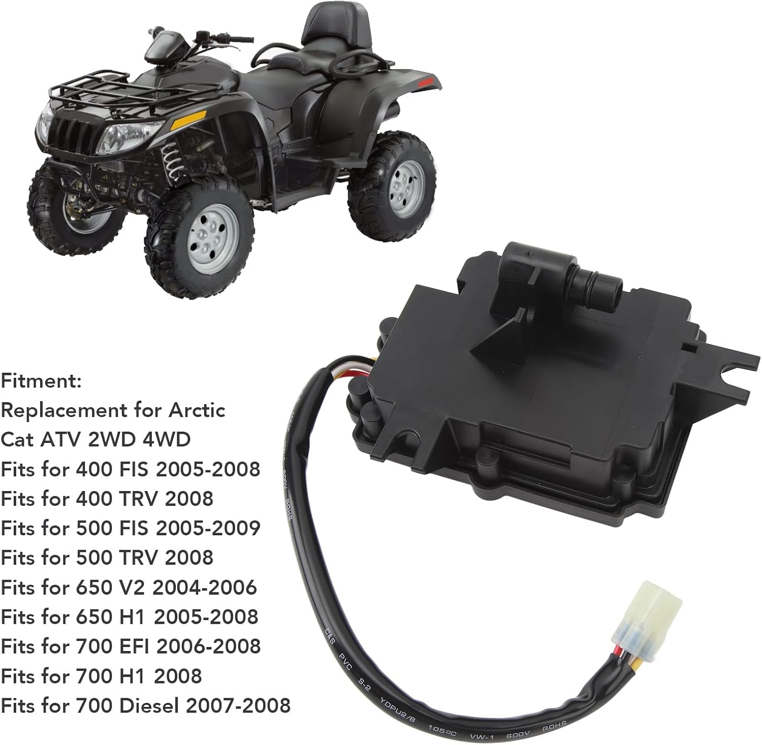 Actuator Front Differential Gearcase, Metal Actuator Front Differential, Actuator Front Differential Gearcase for ATV 2WD 4WD 400 FIS 2005 to 2008