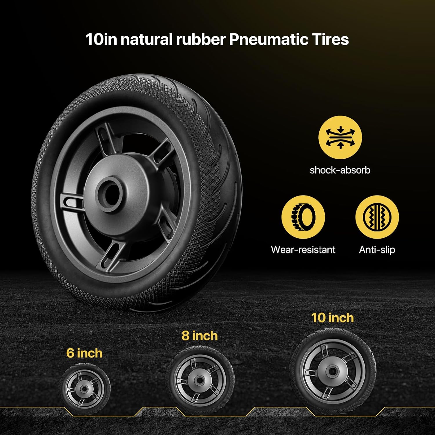 MEGAWHEELS Electric Scooter,Electric Scooter Adults,10in Pneumatic Tires,350W Motor,19 Miles Range,E Scooter with Smart APP Control for Commuting, Outdoor, Short Travel UL2272