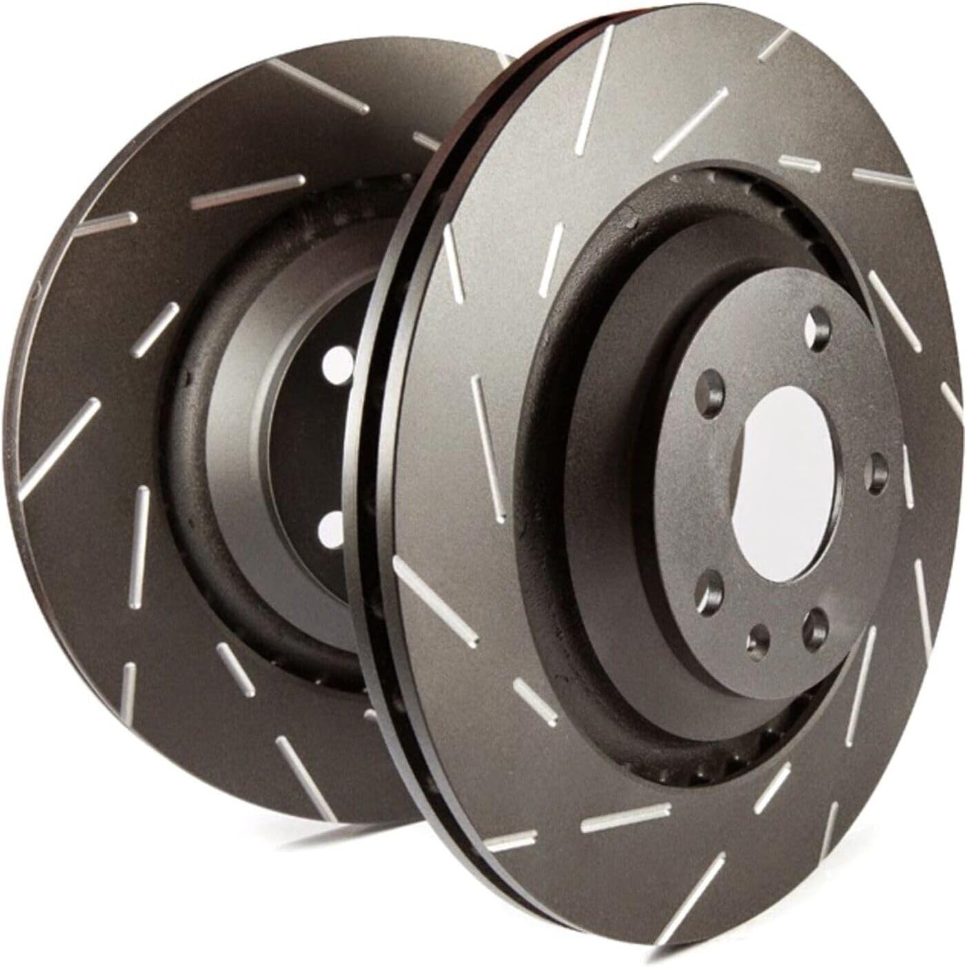 Disc Brake Rotor 2-Wheel Set Front AWD RWD for LEXUS for GS200t for GS350 for GS450h for IS200t for IS300 for IS350 for RC200t for RC300 for RC350 Slotted Style USR7635