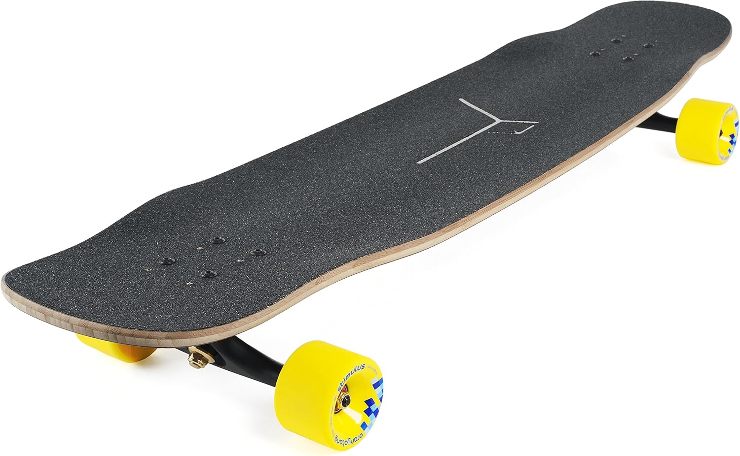 Loaded Boards Basalt Tesseract Bamboo Longboard Skateboard Complete (Dark Blue, 86a Stimulus Wheels)