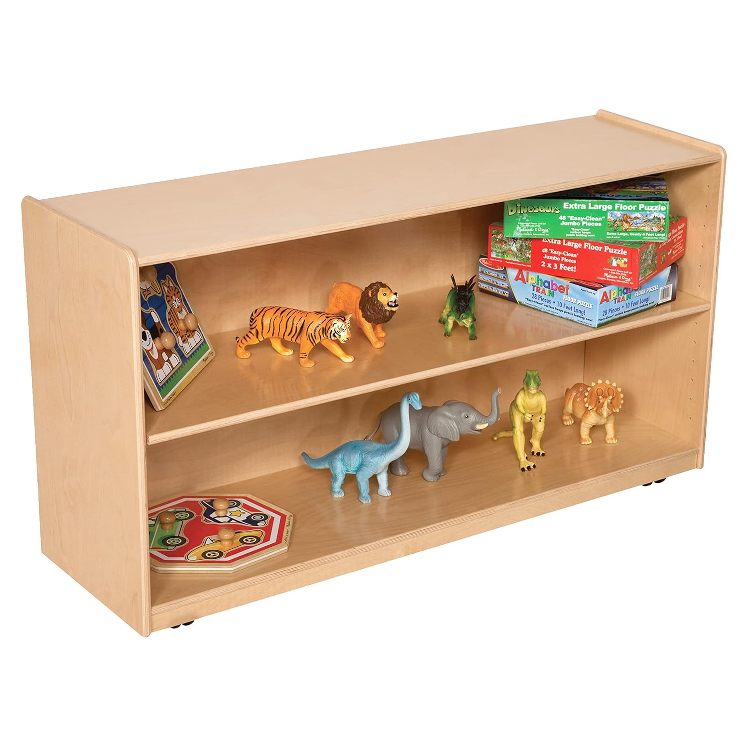 Wood Designs Adjustable Shelf Storage – Wooden Classroom Bookcase with Adjustable Shelves