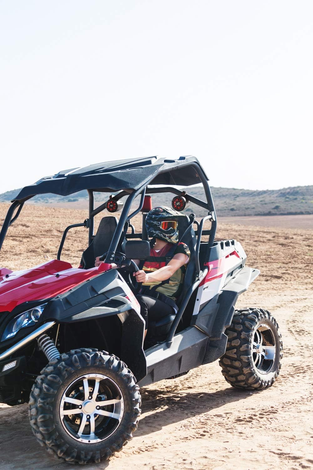 BOSS Audio Systems B62RGB ATV UTV Marine Boat Stereo 6.5 Inch Wake Tower Speakers – IPX5 Weatherproof, Bluetooth, Built-in Amplifier