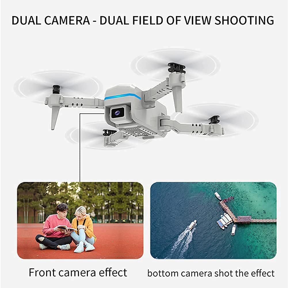 GPS Drone for Adults with 4K Camera 5G FPV Live Video for Beginners Foldable RC Quadcopter with Auto Return Home Headless Mode Follow Me Dual Cameras 2 Batteries Includes Ca